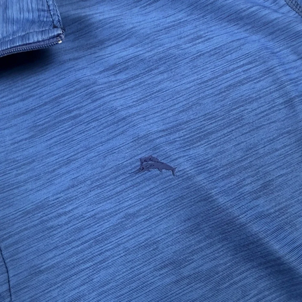 Tommy Bahama Pullover Mens 3XLT Blue‎ Performance IslandZone 1/4 Zip Golf